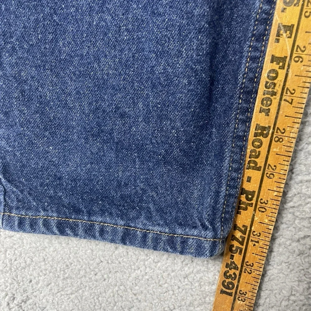 Vintage 90s Levi's 550 Jeans Mens 42x32 Relaxed Tapered Blue Denim Orange Tab